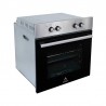 Horno para gas WELLER empotrable en acero inoxidable y puerta de cristal espejo