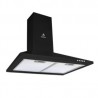 Campana extractora CM-60-BLACK decorativa de pared tipo moño de acero color negro
