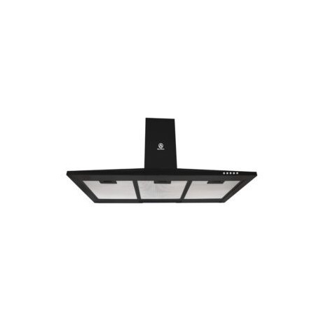 Tricombo MARMOLADA color negro con campana de pared 90cm más parrilla de inducción y parrilla de gas con 2 quemadores