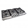 Parrilla de gas 5Q-TS-87 empotrable de 5 quemadores de acero inoxidable